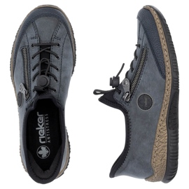 Zapatos slip-on mujer azul marino Rieker N3267-14 4