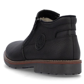 Botas de piel con aislamiento para hombre, negras, Rieker 15399-00 negro 8