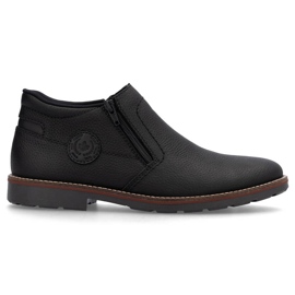 Botas de piel con aislamiento para hombre, negras, Rieker 15399-00 negro 12