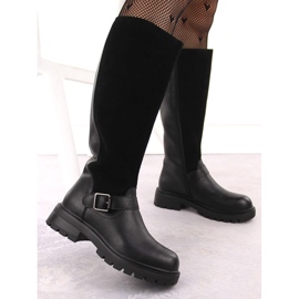Botas de mujer Sergio Leone KZ708 piel negra negro 3