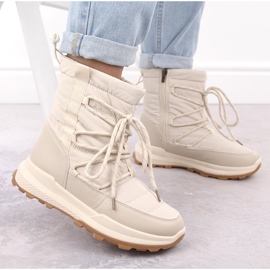 Botas de nieve para mujer, beige Potocki 16321 6