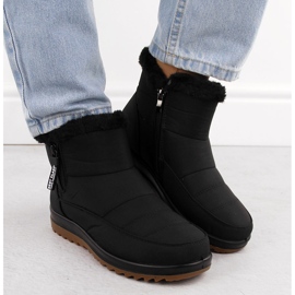 Botas de nieve de mujer con pelo, negro Potocki 66302 6