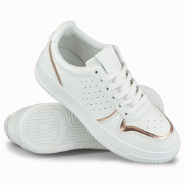 Calzado deportivo para mujer, zapatillas deportivas con cordones reemplazables, blanco 85-872CH 6