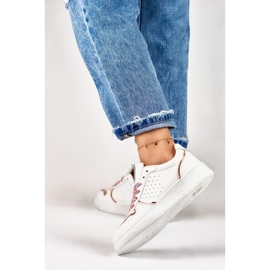 Calzado deportivo para mujer, zapatillas deportivas con cordones reemplazables, blanco 85-872CH 7
