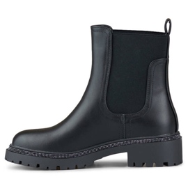 Botas Chelsea de mujer aislantes con circonitas, negro RXJ-210B 4