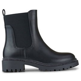 Botas Chelsea de mujer aislantes con circonitas, negro RXJ-210B 5