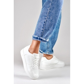 Calzado deportivo de mujer, zapatillas blancas K-1W blanco 3