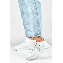 Calzado deportivo para mujer, zapatillas blancas, LL66-33W blanco 3