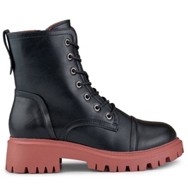 Botas trabajadoras altas de mujer, negras 250044OR-PU negro 6