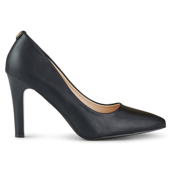 Zapatos de salón de tacón alto con punta en punta para mujer, negro GD-FL360B 2 Zapatos de salón de tacón alto con punta en punta para mujer, negro GD-FL360B 2