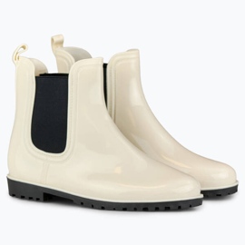 Botas Chelsea de mujer, beige, DC21BE 4