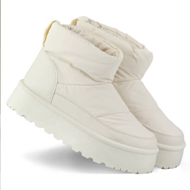 Botas de nieve de mujer con plataforma, beige J2-38-BE 3