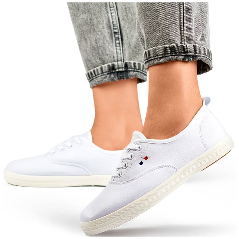 Deportivas de mujer HB-6W blancas con suela blanca blanco 1