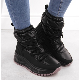 Botas de nieve sin cordones de mujer Filippo DBT6647 negras con plataforma negro 6