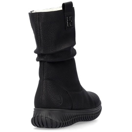 Botas aislantes para mujer con plataforma negra Rieker 74283-00 negro 14