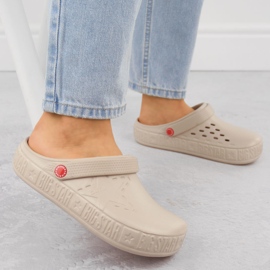 Chanclas mujer beige Big Star II275012 6