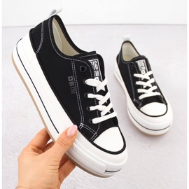 Deportivas de mujer negras con plataforma Big Star NN274204 negro 1