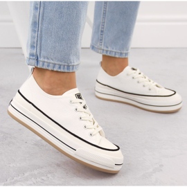 Deportivas mujer plataforma blancas Big Star NN274205 blanco 5