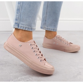 Zapatillas bajas de mujer en textil, rosa Big Star NN274291 rosado 6