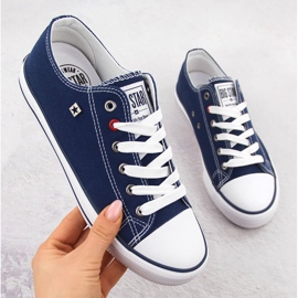 Deportivas bajas de tela Big Star NN274653 azul marino 1