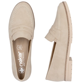 Lords Lords Lords Rieker 45300-62 Mocasines de cuero beige 7