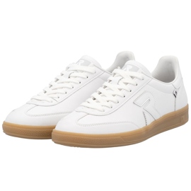 Zapatos de cuero sneakers de mujer Rieker W2200 blanco 9
