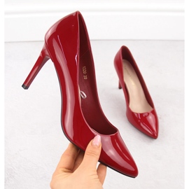Bombas con bolsas, alfileres pintados Red Sergio Leone 1339 rojo 1