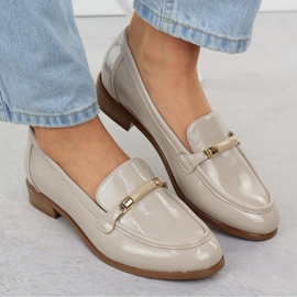 Potocki Zapatos beige beige lacados con lacado bajo de mujeres SZ12065 6