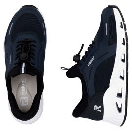 Zapatos deportivos femeninos azul marino rieker n5257-14 2