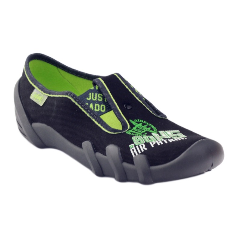 Zapatos befado niño 290y162 verde negro 1