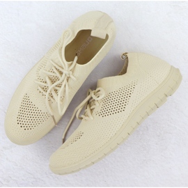 Zapatos deportivos femeninos abiertos beige news 1020 2