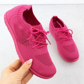 Zapatos deportivos femeninos abiertos fuchsja news 1020 rosa 1