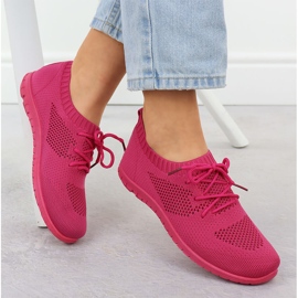 Zapatos deportivos femeninos abiertos fuchsja news 1020 rosado 4