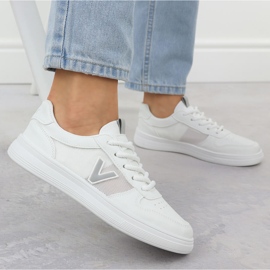 Zapatos deportivos femeninos con una malla Vinceza 13627 blanca blanco 5
