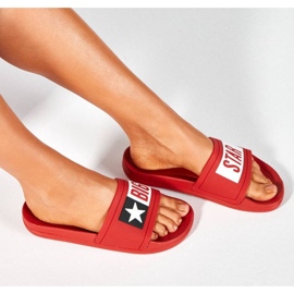 Zapatillas de playa de goma Big Star W DD274A267 rojo 21