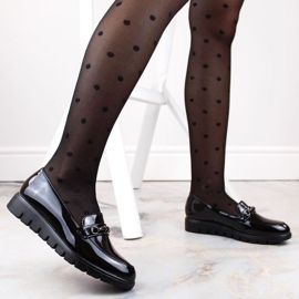 Zapatos en Wedge T.Sokolski SCA13 Varniz negro 16