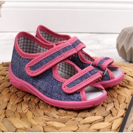 Zapatillas de interior Nazo TEX4B azul marino y rosa rosado 15