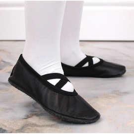 Bailarinas de piel con elásticos negros Nazo 15
