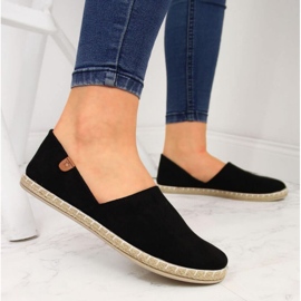 Alpargatas sin cordones con recortes News W EVE270A negro 11