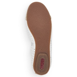Rieker W RKR516 bailarinas caladas blanco dorado 33