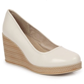Bombas en la cuña Filippo W PAW339C beige 14