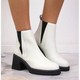 Areto Botas Chelsea en el poste, sin cordones con aislamiento Artiker W HBH42 blanco 12