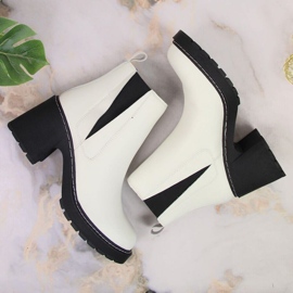 Areto Botas Chelsea en el poste, sin cordones con aislamiento Artiker W HBH42 blanco 13