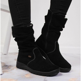 Botas insuladas de piel RIEKER W RKR130 negro 28