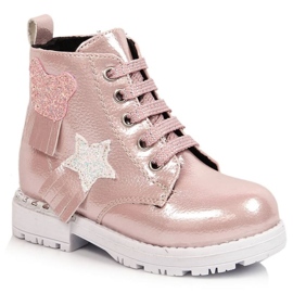 Botas aislantes brillantes Potocki W WOL121B rosado 13
