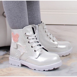 Botas aislantes brillantes Potocki Jr WOL121C plata 11