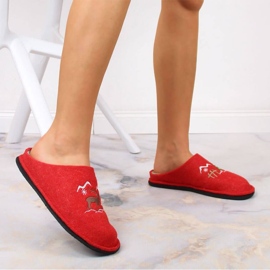 Zapatillas de estar por casa de fieltro de lana Big Star W INT1803B rojo 10