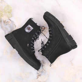 Botas cómodas impermeables Rieker W RKR557 negro 22