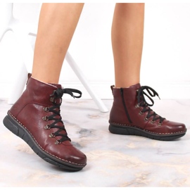 Cómodas botas aislantes Rieker W RKR559 rojo 20