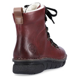 Cómodas botas aislantes Rieker W RKR559 rojo 26